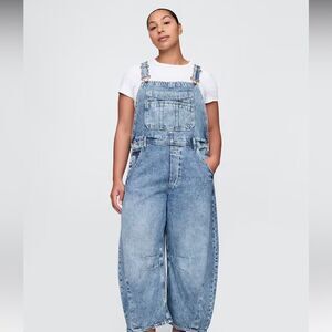GAP UltraSoft Denim Horseshoe Overalls